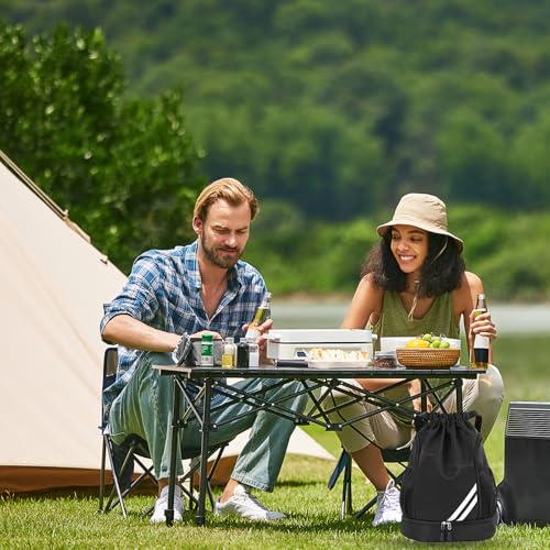 SINRAD Sporttasche mit Kordelzug,Sport Rucksäcke Damen，Turnbeutel,Verstellbar Tunnelzug Rucksack,Wasserdichter RucksackBoden mit Fach,Geeignet für Basketball und Fußball
