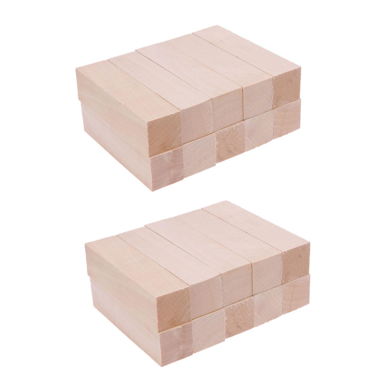 15 piezas Bloques de Madera sin Terminar para Tallar y Pintar Bloques de Madera de para Bricolaje y Manualidades