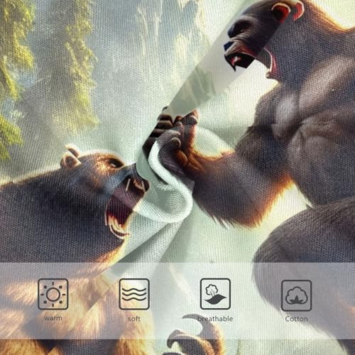 Girls Underwear Toddler 2t Cotton Panties Little Girl Stylish Briefs Underpants Epic Bear Gorilla Fight3