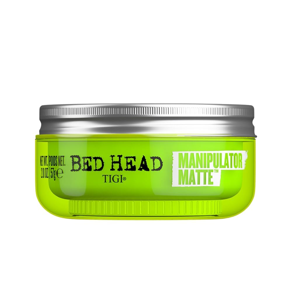 TIGI Bed Head Manipulator Matte Hair Wax, Strong Hold Sculpting and Styling Paste for Short to Medium Hair, 2.01 oz