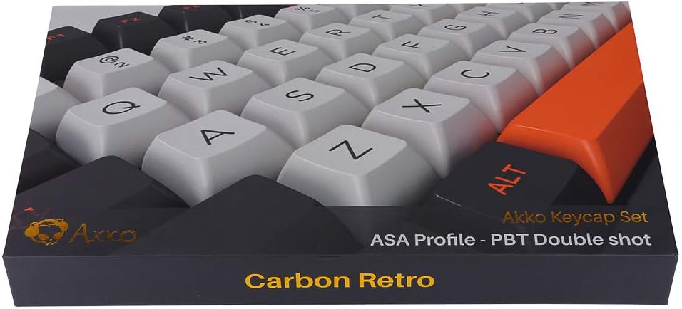 Buy Epomaker Akko Carbon Retro 158 Keys Asa Profile Double Shot Pbt Full Keycaps Set With Custom Storage Box For Mechanical Keyboard Replacement Carbon Keycaps Online In Italy B08xjsftcb