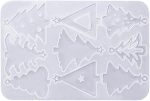 SYlive Molde de llavero de silicona DIY Artesanías Molde de resina epoxi Joyería colgante de Navidad disponible en Yaxa Peru