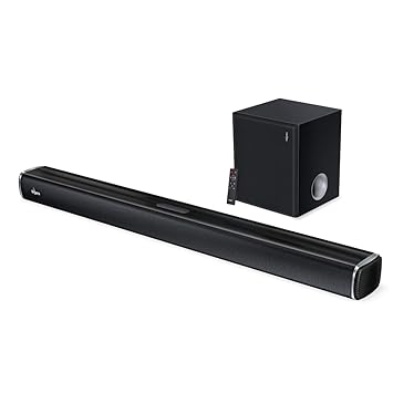 FINGERS Octane-100 Multimedia Sound Bar with Powerful 100 Watts, Subwoofer, Bluetooth, USB, AUX, Optical, HDMI ARC, Wall Mountable & Remote Control