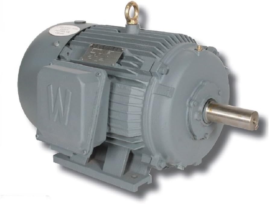 WWE7.5-36-213T 213T Frame Totally Enclosed Fan Cooled Industrial Duty Motor, Rigid Base, 3 Phase, 7-1/2 hp, 3600 RPM, 208-230/460V, 60 Hz