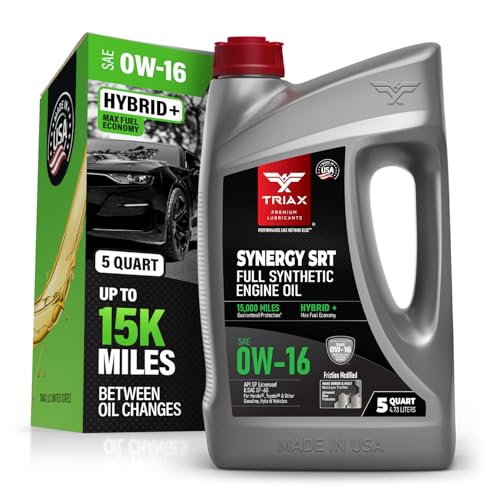 TRIAX Synergy SRT 0W-16 Full Synthetic PAO and Ester Engine ...