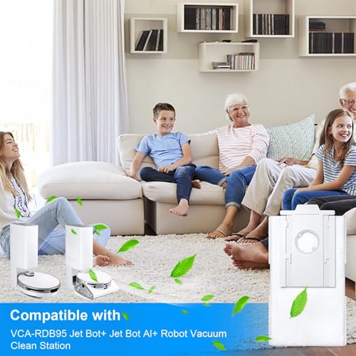 Image of Dust Bags Replacement VCA-RDB95 for SAMSUNG Jet Bot AI+ / Jet Bot+ 8 Pack | For Bespoke Jet Bot Combo AI Vacuum Clean Station, Jet Bot Vacuum Dust Bag Accessories Parts