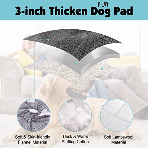 Super Soft Flannel Dog Crate Bed with Dog Blanket for Crate, Kennel, Car Seat - Machine Washable Dog Crate Pad for Small… - Image 5