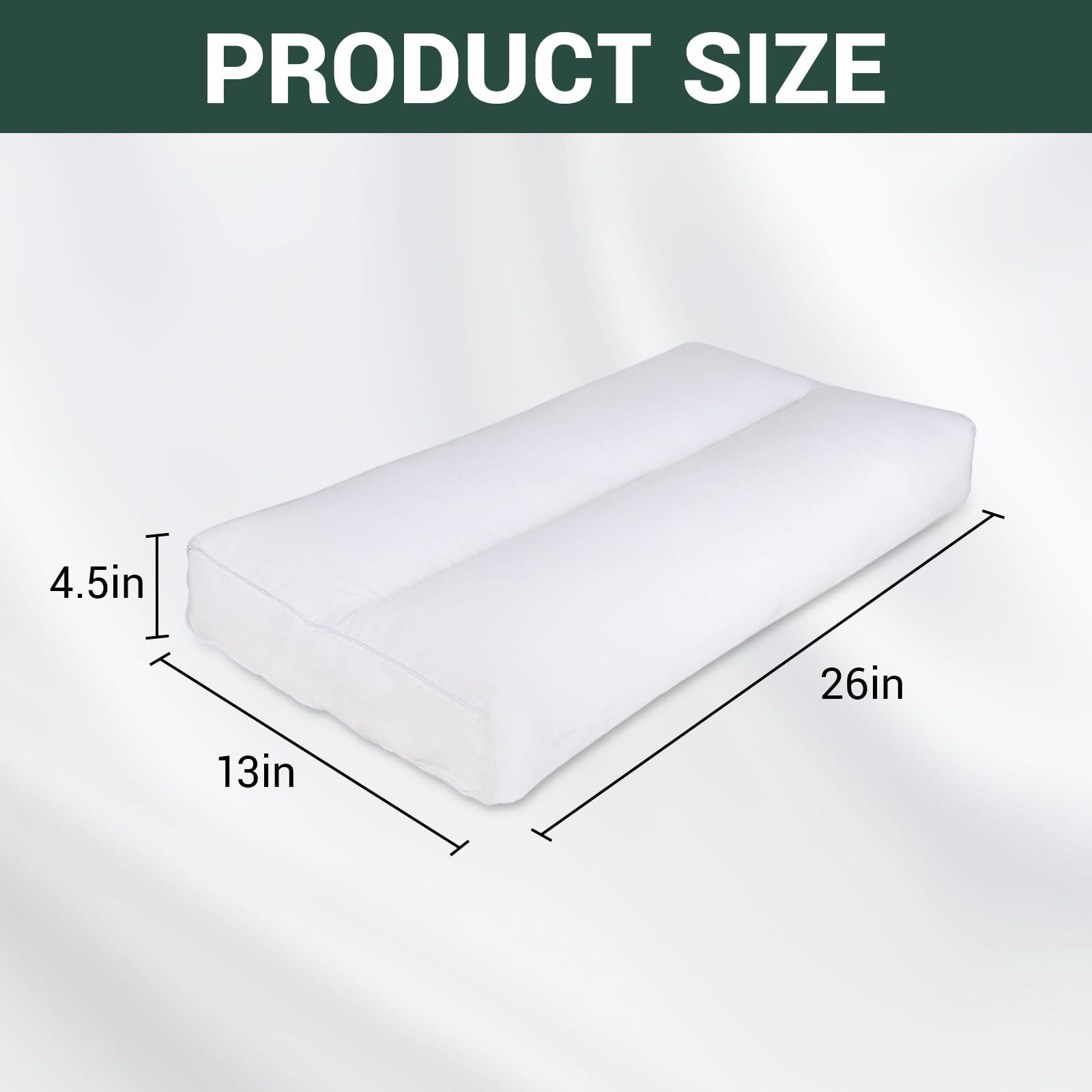 Almohada de rodilla para dormir de lado, almohada ergonómica para piernas sin correas de algodón, almohada extra larga para dormir de lado para aliviar la tensión de las caderas y las piernas