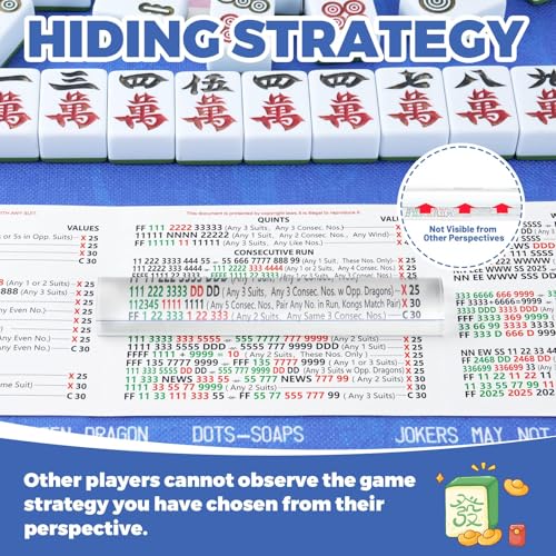 Regla lupa con línea guía para Mahjong miniatura 4