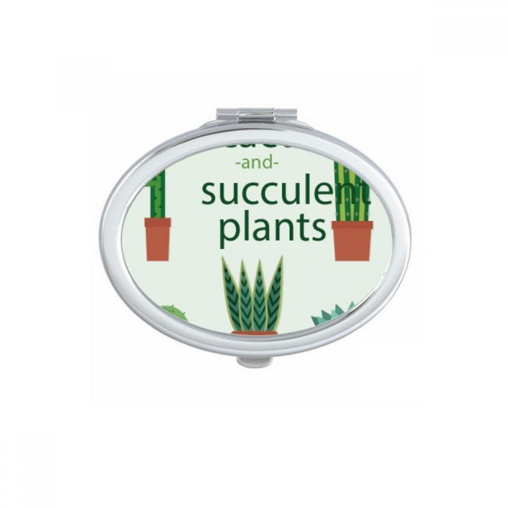 Miroir compact cactus nomade pour sac de voyage et retouches