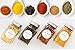 Spice Mix – 45 etiquetas redondas preimpresas para frascos, contenedores o tapas – Diseño minimalista moderno de despensa, pegatinas impermeables