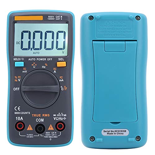 Multimètre numérique ZT102 portable AC DC 6000 points en ABS pour les mesures de tension