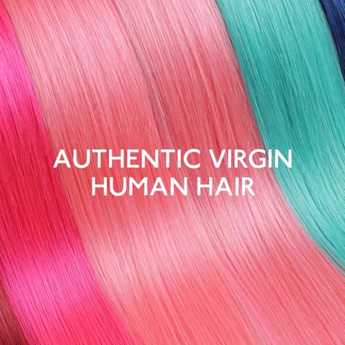 Image of WENNALIFE I Tip Hair Extensions Human Hair, 50g 50s 18 Inch Light Pink Remy Itip Human Hair Extensions Invisible Itips Straight I Tips Fusion Extensions Real Human Hair