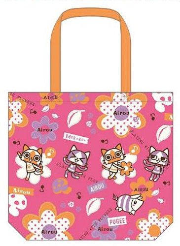 Tote bag rose AIROU FlowerSeries sac cabas toile motif fleur japon
