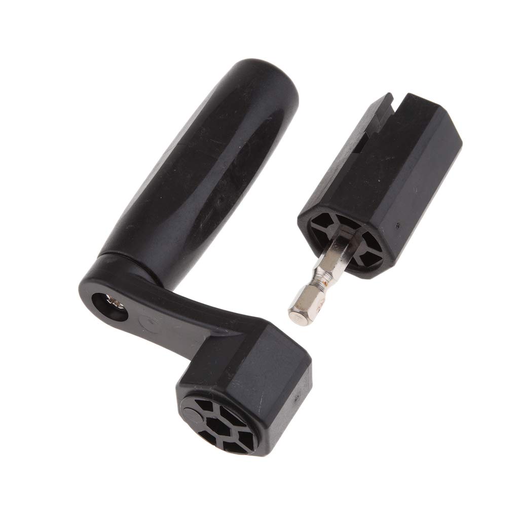 10er-Set Multifunktions-Instrumente Saitenkurbel schwarz Gitarre Bass Bridge Pin Puller