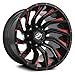 XF Offroad XF-224 Custom Wheel - 26x14, -76 Offset, 6x139.7 Bolt Pattern, 108mm Hub - Gloss Black with Red Milled Accent and Red Dots Rim