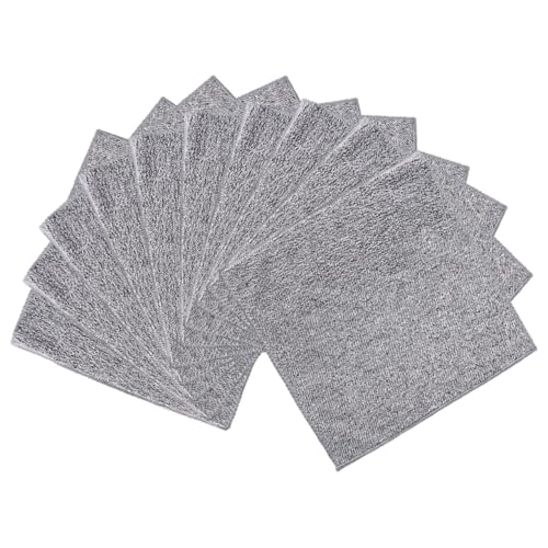 SAFIGLE 10 Piezas paño de Cocina Productos Pesado Interior Fregar trapillo bayeta escurreplatos paños cleanseen Limpieza Trapo para Lavar Platos Toalla de Cocina Fibra extrafina Grey