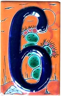 Desert Talavera Ceramic House Number Six