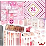 Oisacirg Makeup Advent Calendar 2025, 24 Days Christmas Beauty Advent Calendar for Girls Xmas Holiday Countdown Calendar Full Makeup Kit Gift for Teens Girls, Women, Christmas Surprise Gift Box