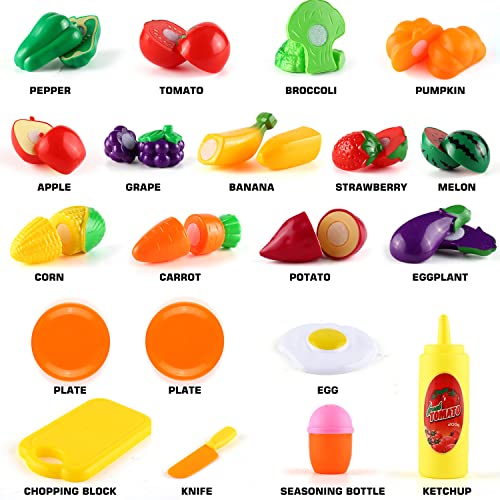 35 Pcs Küchenspielzeug Zubehör für Kinder, XXX Spielzeug Kinderküche Rollenspiele Kochgeschirr Küche Küchenzubehör… – Bild 3
