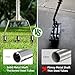 Manual Core Aerator Lawn Tool - Lawn Aerator Tool with 3 Replaceable Hollow Tine, Semi-Assembled Grass Aerator Core Aeration Tool for Lawn, Yard Aerator for Lawn Care Compacted Soil - Orange