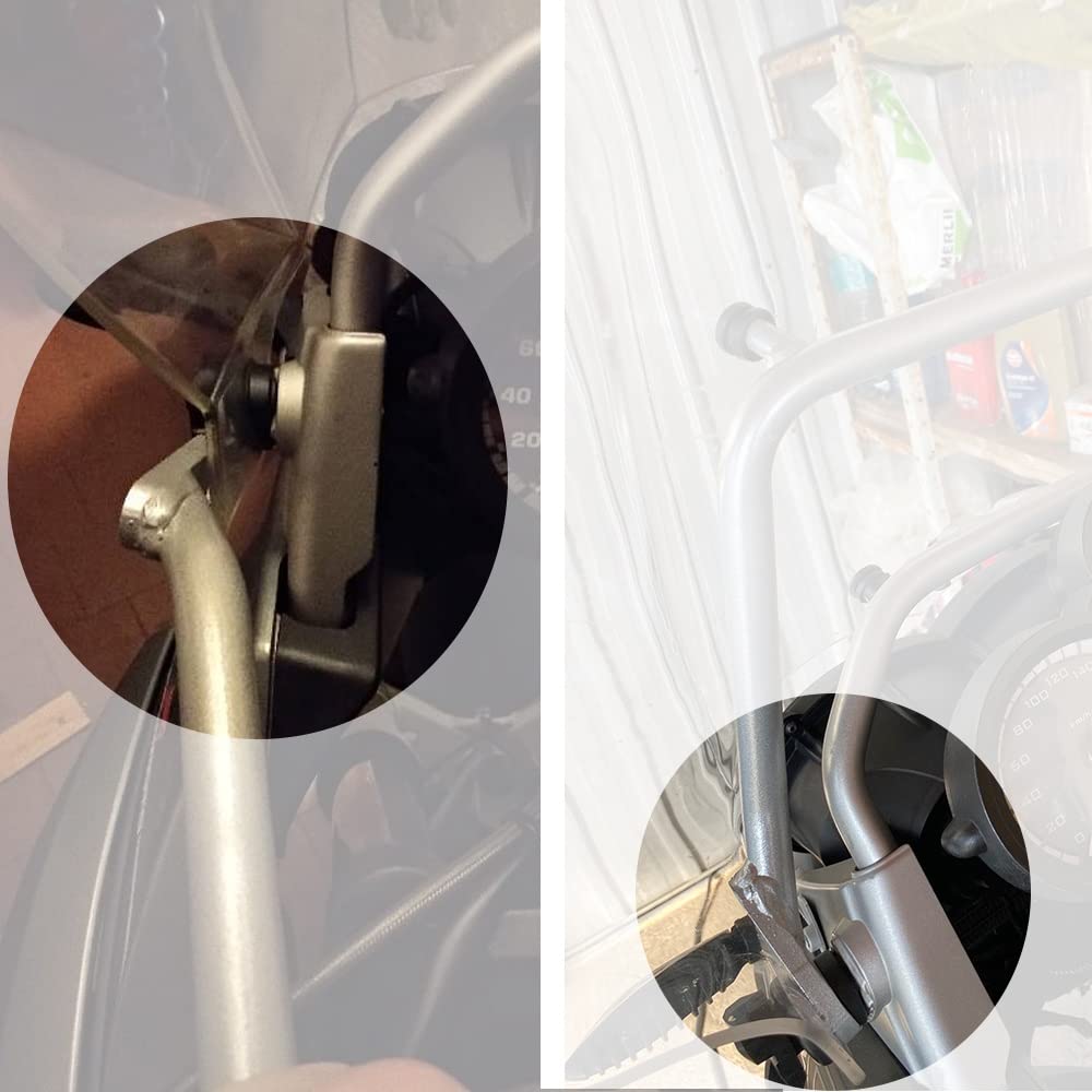 Motocicleta Soporte Parabrisas Motocicleta R 1200 para GS para BMW R1200GS 2004-2012 R1200 Adventure para ADV Soporte Montaje Deflector Viento Parabrisas GPS Soporte Navegador Teléfono Móvil