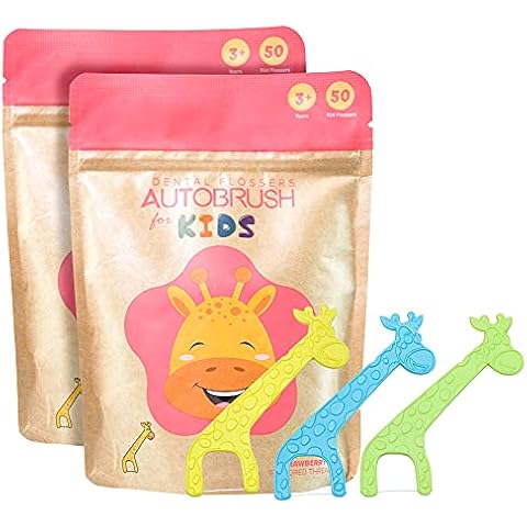 autobrush Strawberry Dental Flossers for Kids Cover
