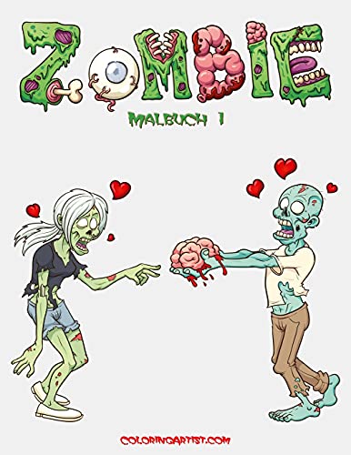 Zombie Malbuch 1 (German Edition)