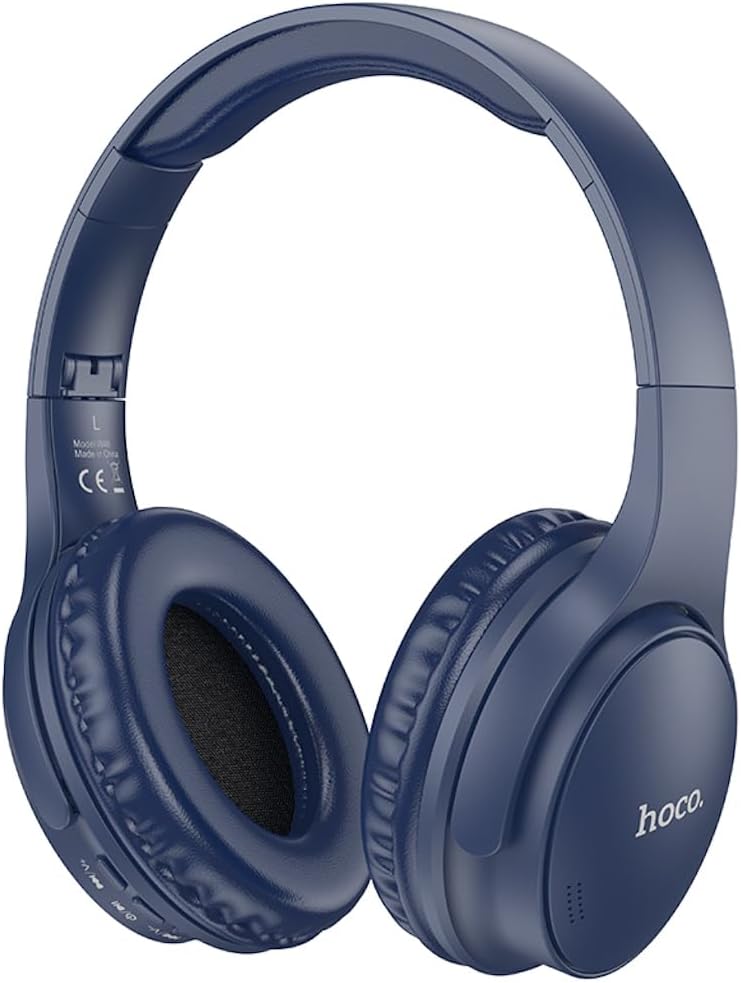 W40 - Mighty Wireless Bluetooth Headphones, Bluetooth V5.3, Use Time: Up To 7 Hours, Standby Time: Up To 120 Hours, Support TF Card and AUX Mode, Compatible Mobile Phones And Tablets - Blue