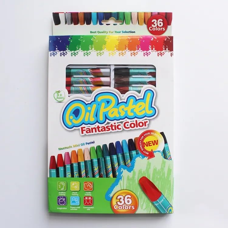 Levin Oil Pastels Colors Count Pastels Art Supplies, Soft Pastels, Oil Pastels for Kids and Artists, Oil Crayons (36)