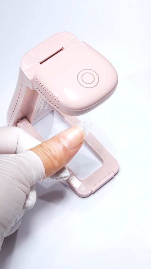 Image of MelodySusie Cordless UV Nail Lamp with Fold-Out Stand,P-Art09F Foldable UV Light with 2-in-1 Lighting & Curing Function, Rechargeable, Flash Cures All Soft Gels Especially Half-Cured, Base & Top Coat