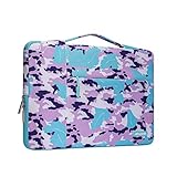 Tejido de lona exterior de la caja le permiten llevar su computadora MacBook / portátil;til / notebook / Ultrabook en un estilo único elegante. Ofrece una capa de relleno de espuma de poliéster;ster y forro de tela de lana mullida para la absorción;n de golpes y golpes y la protección ;n de su computadora contra arañazos;azos accidentales.