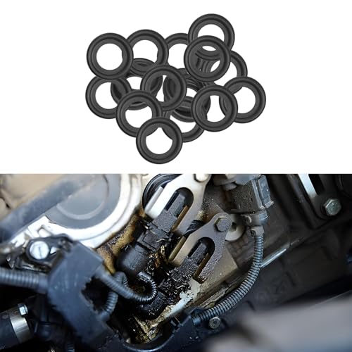Image of 25PCS M12 Car Oil Drain Plug Gasket, Engine Oil Washer, Transmission Fluid Drain Plug Crush Washer, Car Replacement Accessories Engine Oil Pan Drain Plug Seal Universal for SUVs, Trucks (M12)