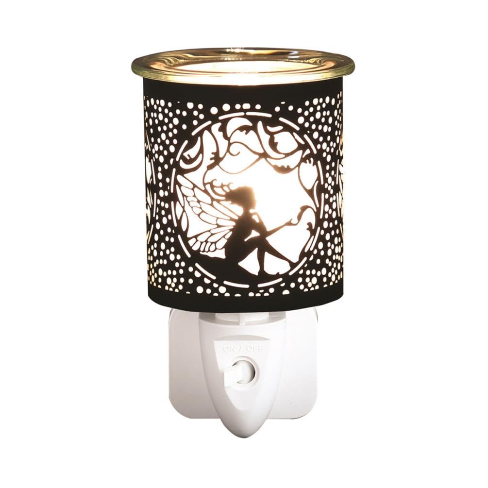 Aroma Accessories Black/Gold Aroma & Sitting Fairy Plug In Wax Melt Warmer