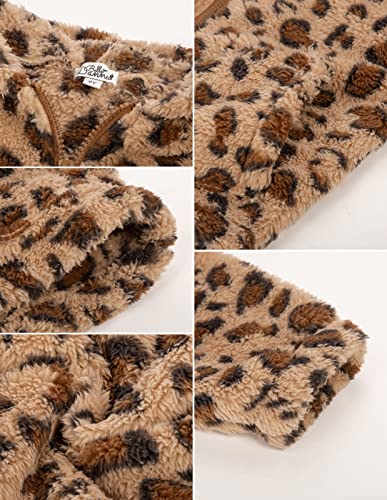 Danna Belle Girls Full Zip Hoodie Fleece Jacket Sherpa Hoodie Coat Fall Winter Outwear 5-12Y4