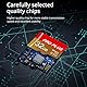 2 Pack Speicherkarte 32GB with Adapter, High Speed Memory Card, UHS-I C10 A1 Memory TF Card for Tablet/Mobile Phone/Camera/Car Audio/Game Console (TF162 Red Gold 32GB)