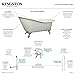 Kingston Brass KCT7D653129C8 Aqua Eden Tub with Faucet Drain and Lines Combo 61-9/16