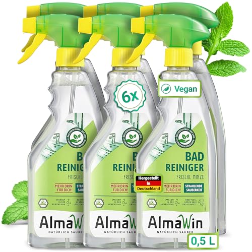 AlmaWin Detergente biologico per il bagno (6 x 0,50 l)
