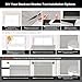 LazBlinds Blackout Roller Shades, No Drill Cordless Blinds for Windows, Roll Up French Door Blinds, Thermal Insulated UV Protection Blinds and Shades for Home and Office (36''W x 72''H, Grey Linen)