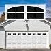 Sanfurney Magnetic Garage Door Windows Panes Arch Style Pre-Cut Faux Fake Decorative Window Decals 32 Pack for 2 car Garage Kit,Gloss Black