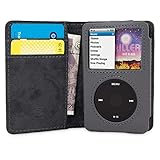 英国Snugg社 iPod Classic 用 手帳型 PUレザーケース - 生涯補償付き （グレー）