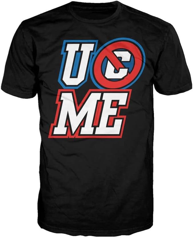 WWE Men's John Cena UCME Big Logo T-Shirt Black Large