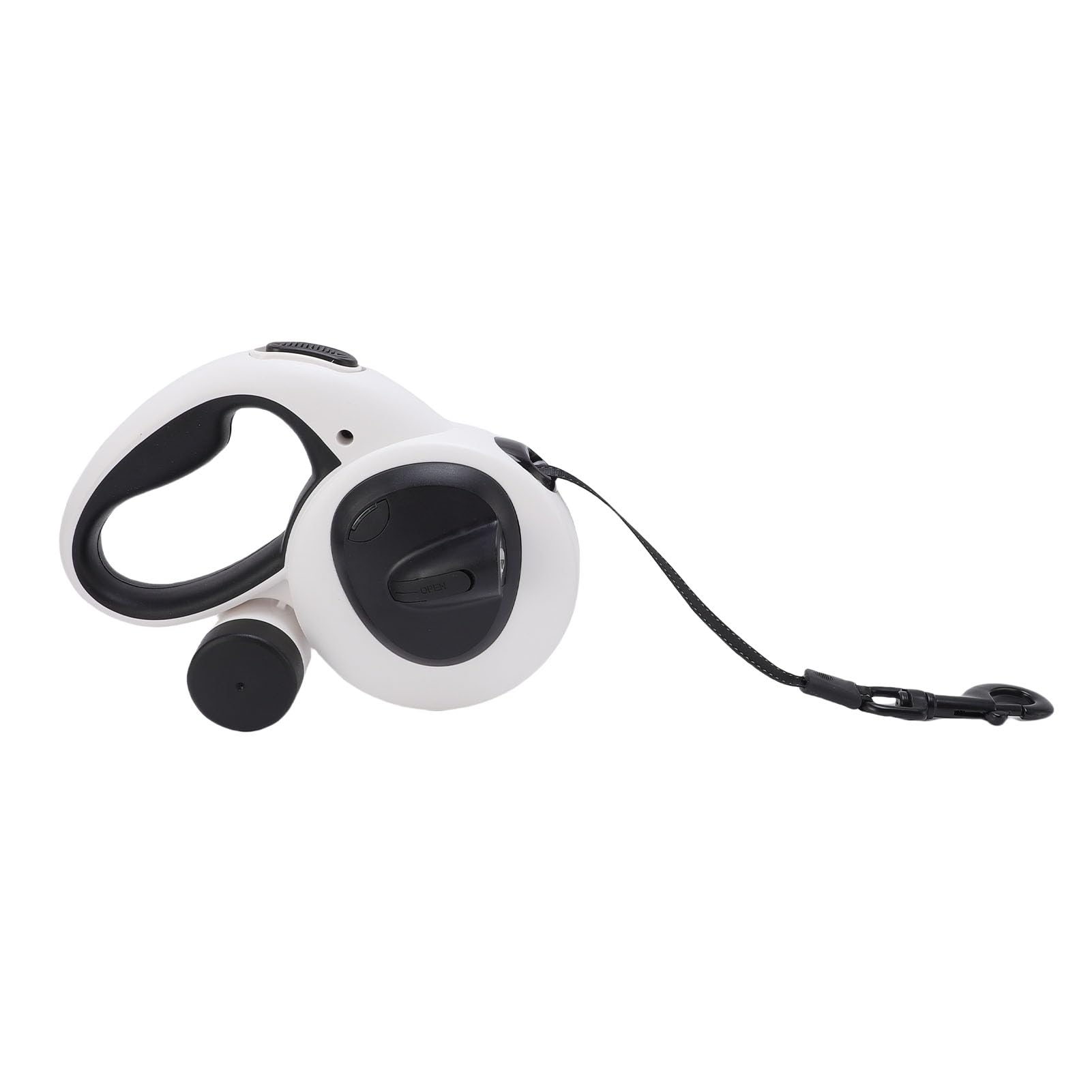 Ausla Laisse Rétractable pour Chien, Laisse Réfléchissante à Prise Souple avec Corde en Nylon de 5 M, Lumière LED, Frein à Un Bouton, Poignée ABS TPR pour Les Propriétaires d'animaux Qui Marchent