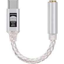 JCALLY JM20MAX USB-C - 3.5mm     195mW   DAC   CS43131 + SGM8262 DSD256 32bit/384kHz Type C   iPhone Android