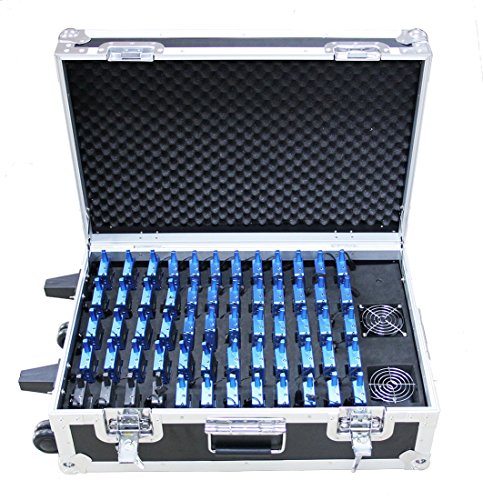 EXMAX ELGT-470 Sistema de Audio Inalámbrico para Guías Turísticos con 100 Canales, 2 Transmisores y 30 Receptores con Estuche de Carga de 32 Ranuras miniatura 1