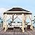 Yaheetech 13x13 Pop up Gazebo, Hexagonal Outdoor Canopy Shelter, Instant Patio Gazebo Sun Shade Canopy Tent with Double Tiers & Mesh Netting for Lawn, Garden, Backyard & Deck, Khaki/Brown