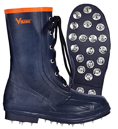Viking Men's Spiked Forester Caulked Soft Toe Rubber Work Boots