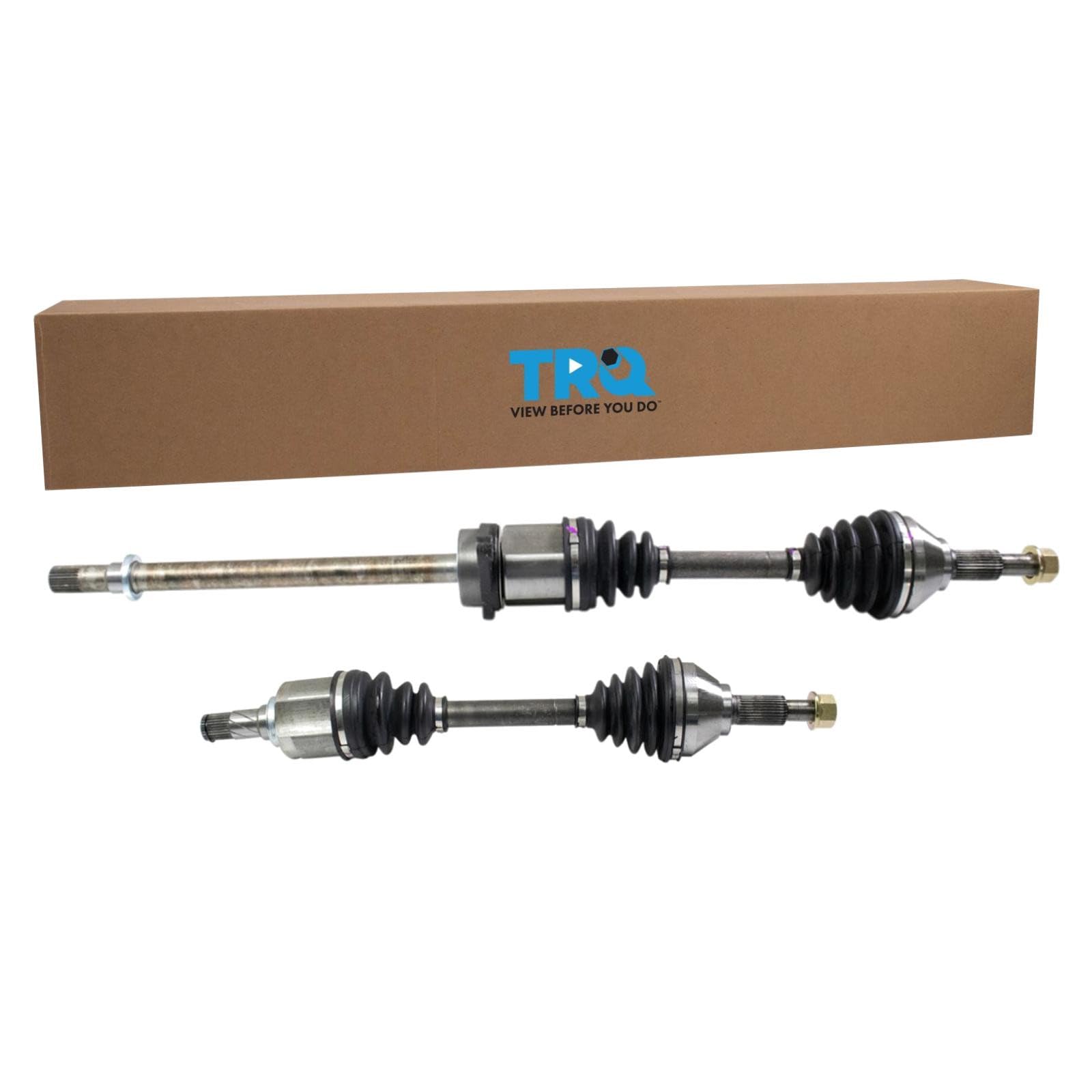 TRQ Front Driver and Passenger Side CV Axle Assembly Set 2 Piece