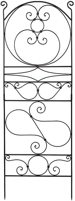 Achla Designs FT-27 Ferro Firenze Wrought Iron Garden Trellis, 66-in, Roman Bronze