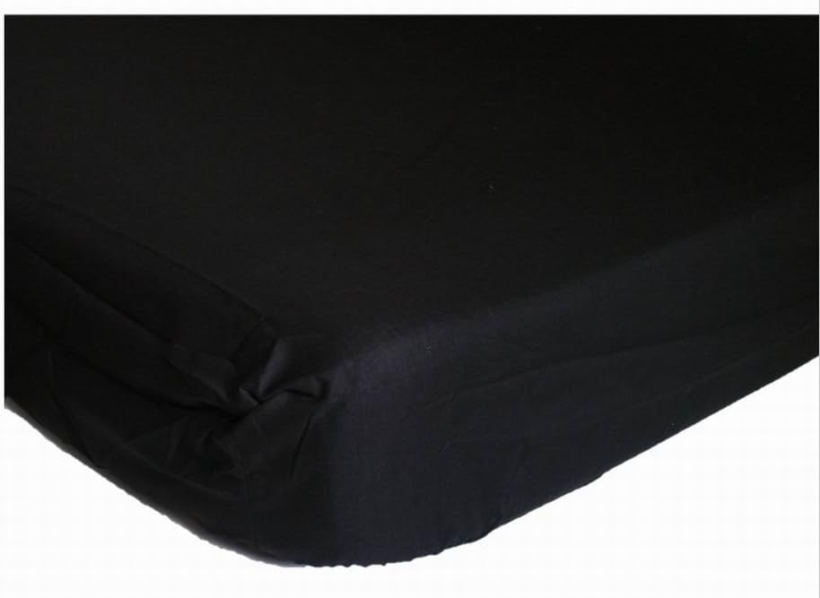 Shumaxx® Fitted Bed Sheet (Single, Black)